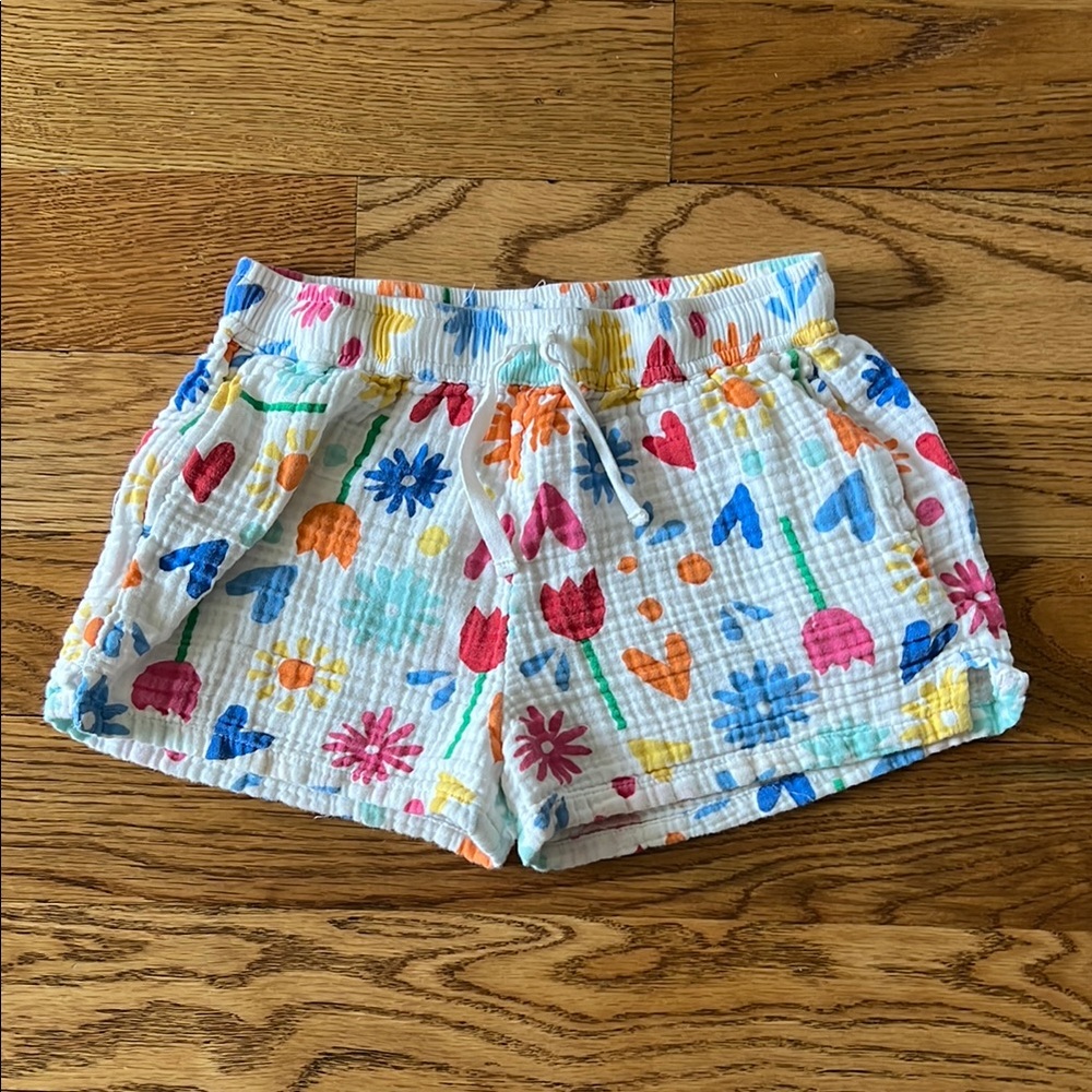 Kids Primary Cotton Gauze Beach Short Size 6-7
